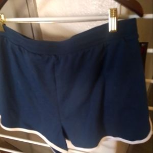 No boundaries women's shorts XXL new with tags, navy blue and white